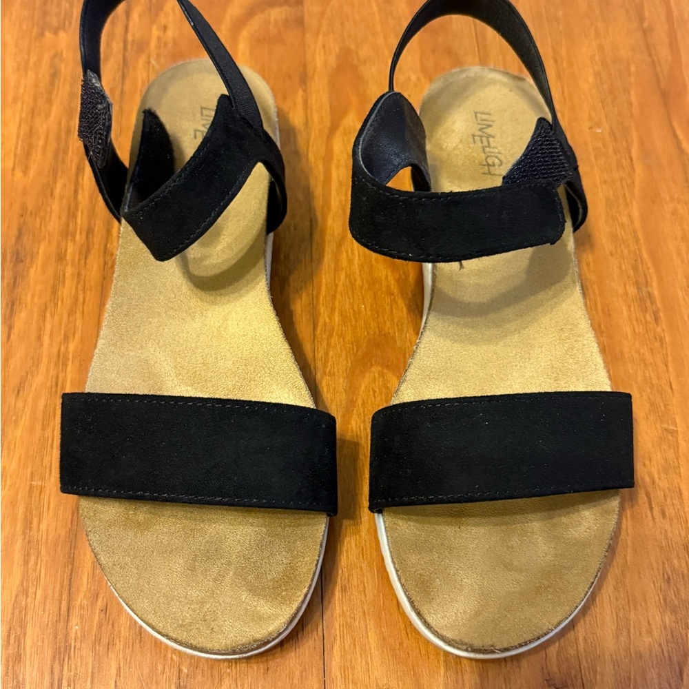 Limelight Black and Tan Sandals Minimalist Summer Style